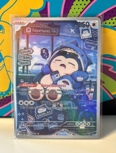 Snorlax pokemon card display - card,