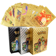 55PCS Pokemon Card Foil GOLD