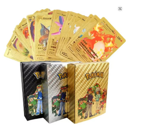 55pcs pokemon card - foil, gold
