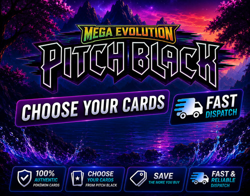 Pokemon pitch black singles - black,