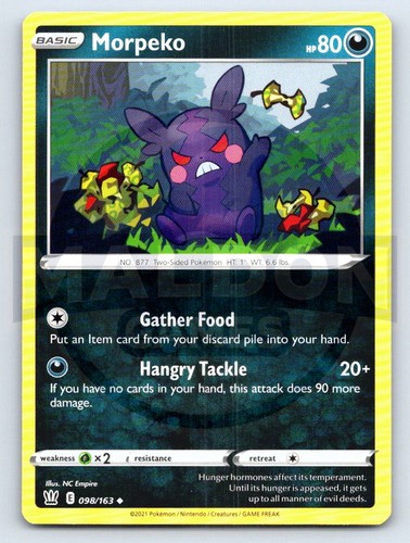 Morpeko 098 163 battle - morpeko, 098/163