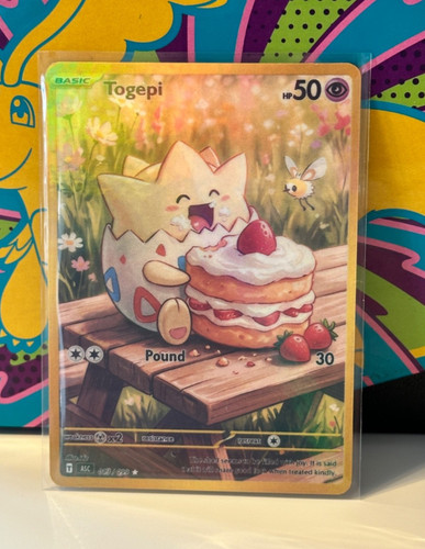 Togepi pokemon card - togepi, display