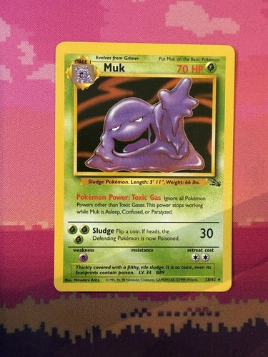 Pokemon card muk fossil rare - fossil,