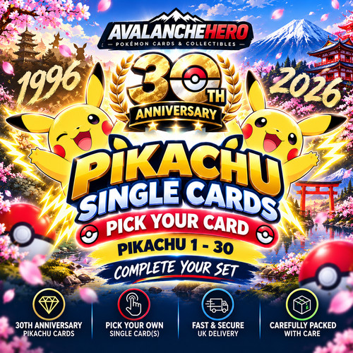 Pokemon single cards 30th - single,