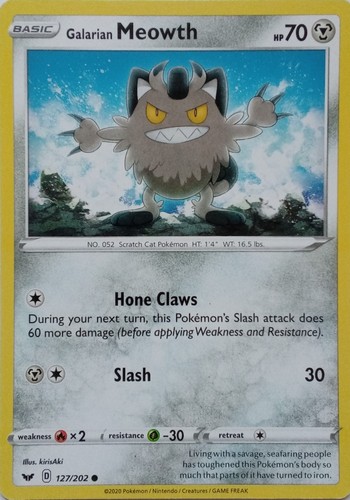 127 202 galarian meowth - 127/202, |