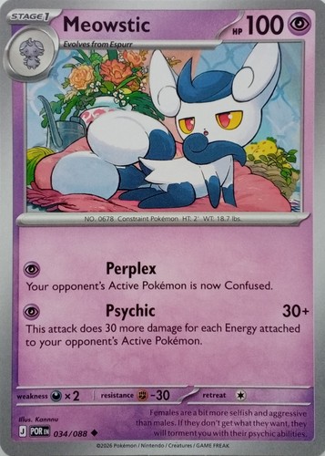034 088 meowstic - 034/088, uncommon