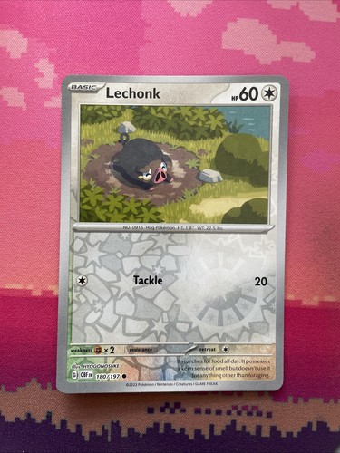 Pokemon card lechonk obsidian - pokemon,