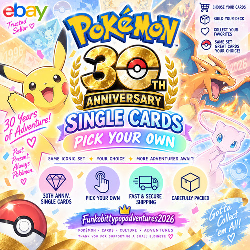 Pokémon single cards 30th - single,