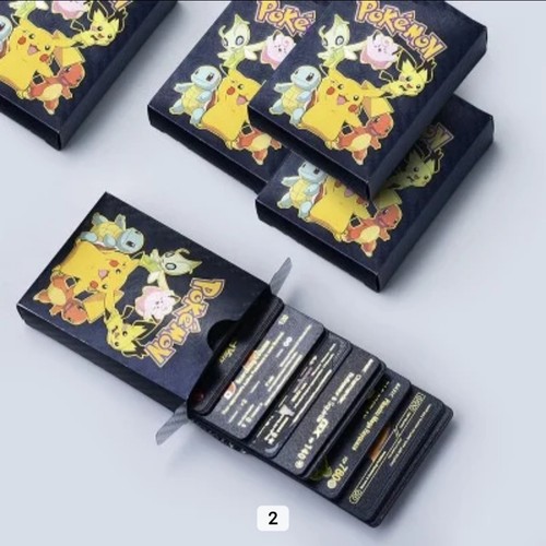 55pcs pokemon card foil black - card,