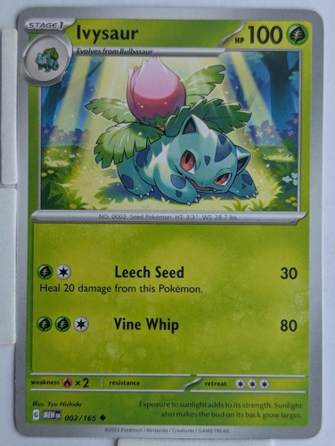 Ivysaur 002 165 uncommon - ivysaur, 002/165