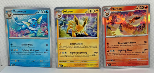 Flareon jolteon vaporeon holo - flareon,