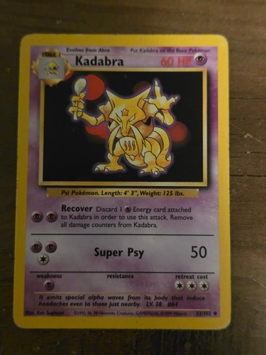 Kadabra 102 base set - 32/102,
