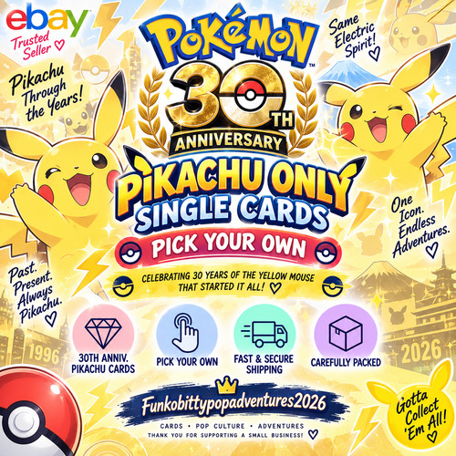 Pokémon single cards 30th - pokémon,