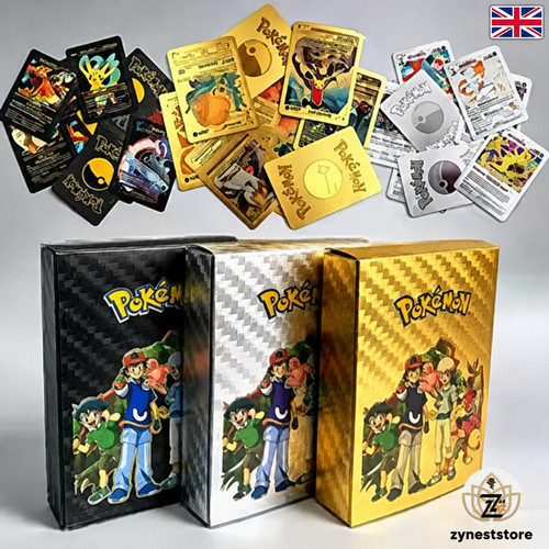 55pcs pokemon card foil - card, gold
